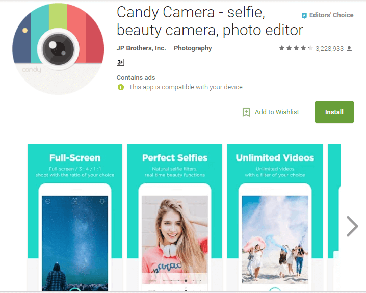 candy camera app